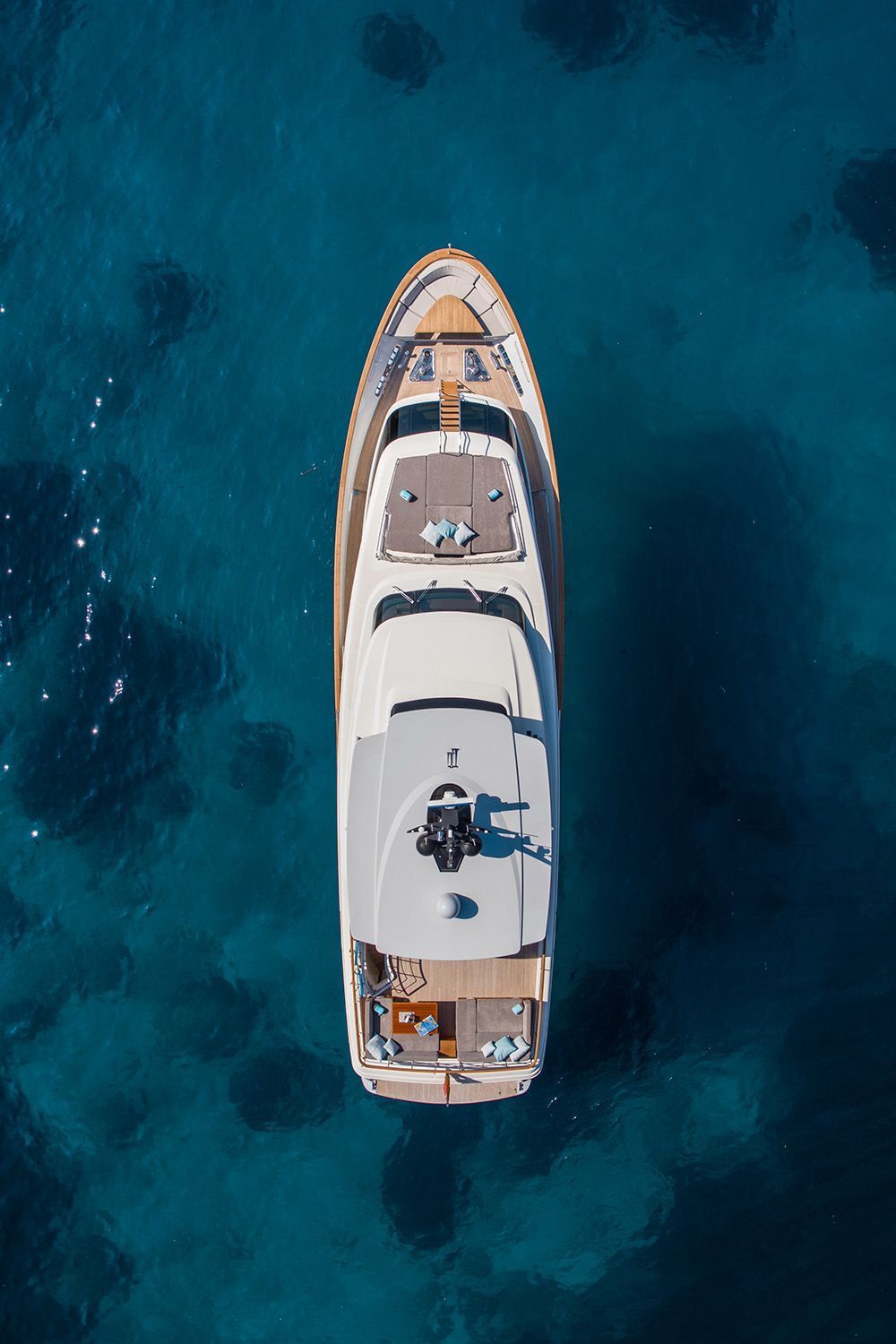 Luxury yacht charter deck
